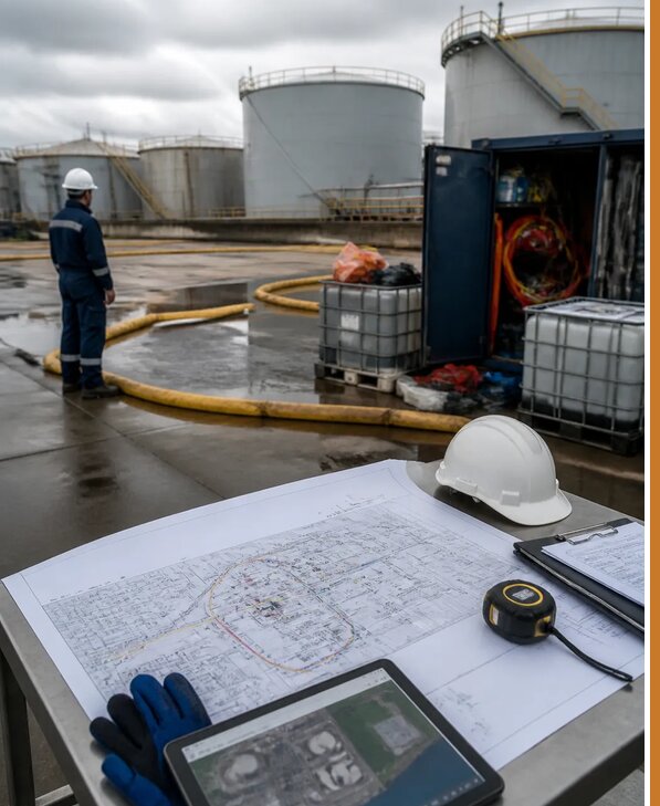 Разработка плана ликвидации разливов нефти в Гатчине